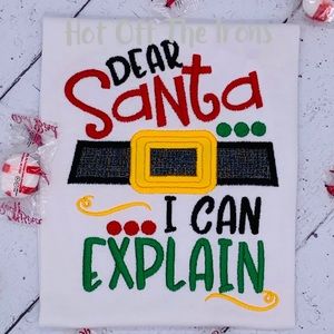 Dear Santa Kids Christmas Shirt